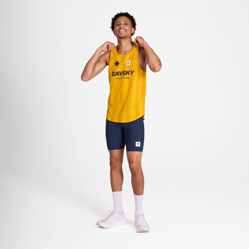 Saysky Combat Singlet Yellow Stripes 008 NMRSI31C008