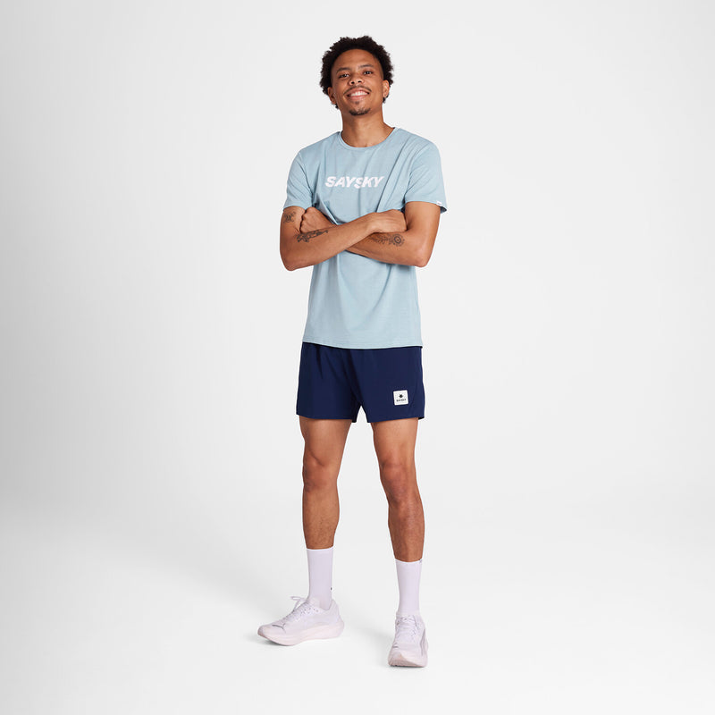 Saysky Logo Pace T-Shirt Blue 2010 NMRSS20C2010