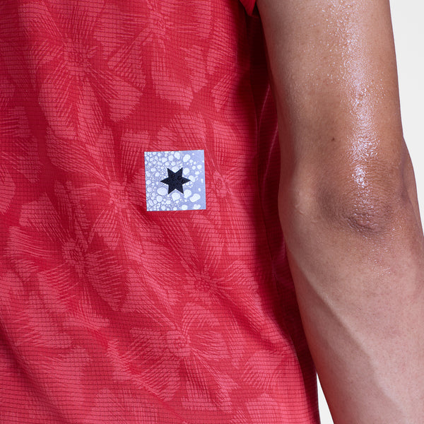 Saysky Reactive Flow T-shirt Red Reactive Flower 1037 NMRSS60C1037