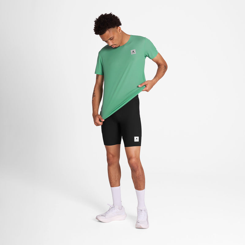 Saysky Reactive Flow T-shirt Green Reactive Flower 1038 NMRSS60C1038