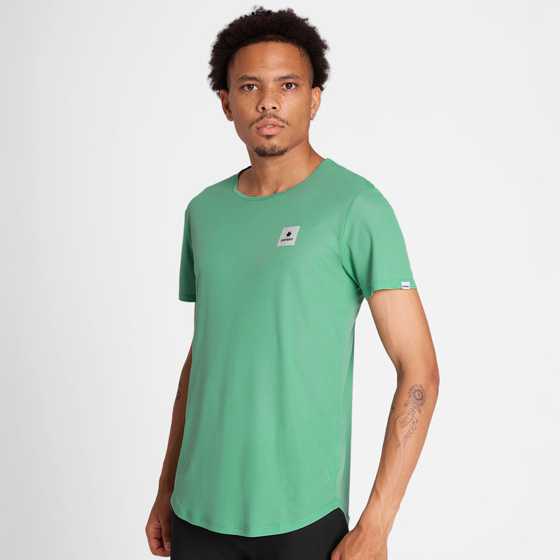 Saysky Reactive Flow T-shirt Green Reactive Flower 1038 NMRSS60C1038