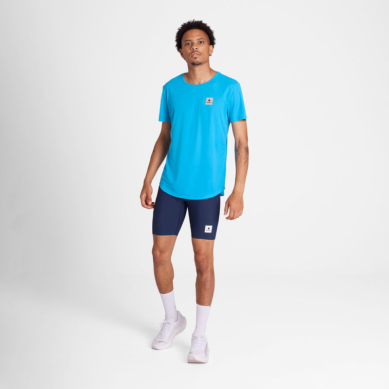 Saysky Reactive Flow T-shirt Blue Reactive Flower 1045 NMRSS60C1045