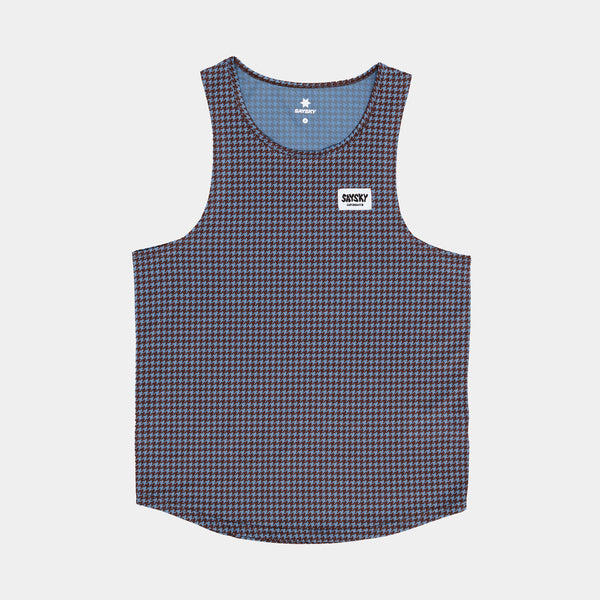 Saysky Houndstooth Combat Singlet Blue Houndstooth 1047 OMRSI31C1047