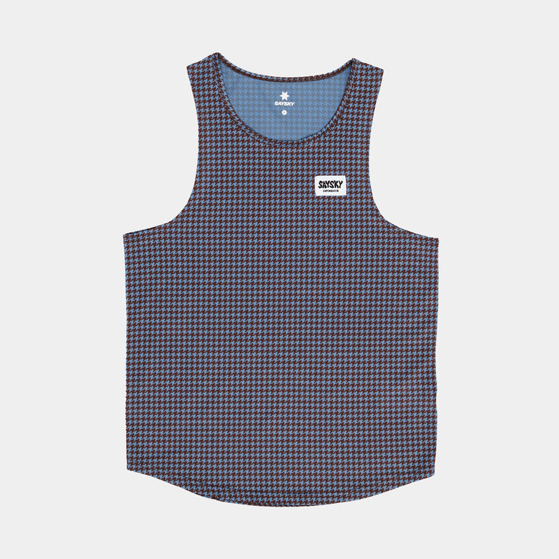 Saysky Houndstooth Combat Singlet Blue Houndstooth 1047 OMRSI31C1047