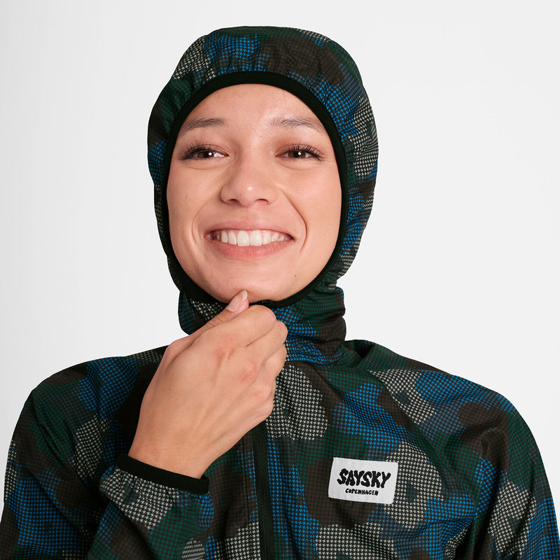 Saysky Flower Pace Jacket Blue Flower Camo 1046 OWRJA21C1046