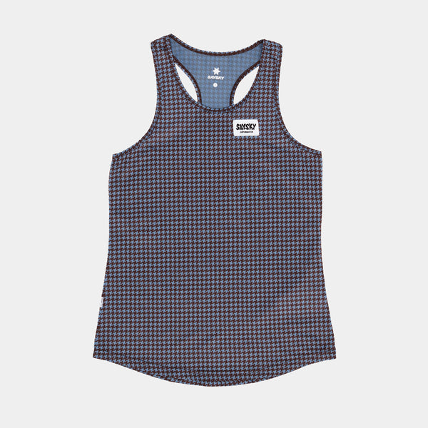 Saysky Houndstooth Combat Singlet Blue Houndstooth 1047 OWRSI31C1047