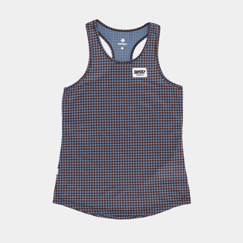 Saysky Houndstooth Combat Singlet Blue Houndstooth 1047 OWRSI31C1047