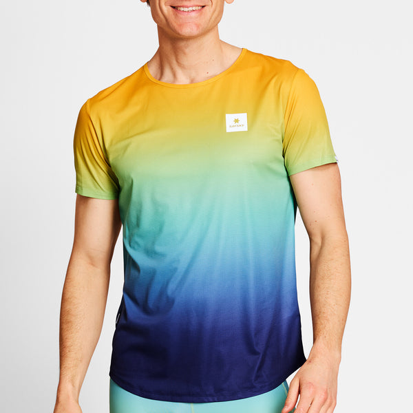 Saysky Drip Dye Flow T-Shirt Blue/Yellow/Green Drip Dye 1032 NMRSS60C1032