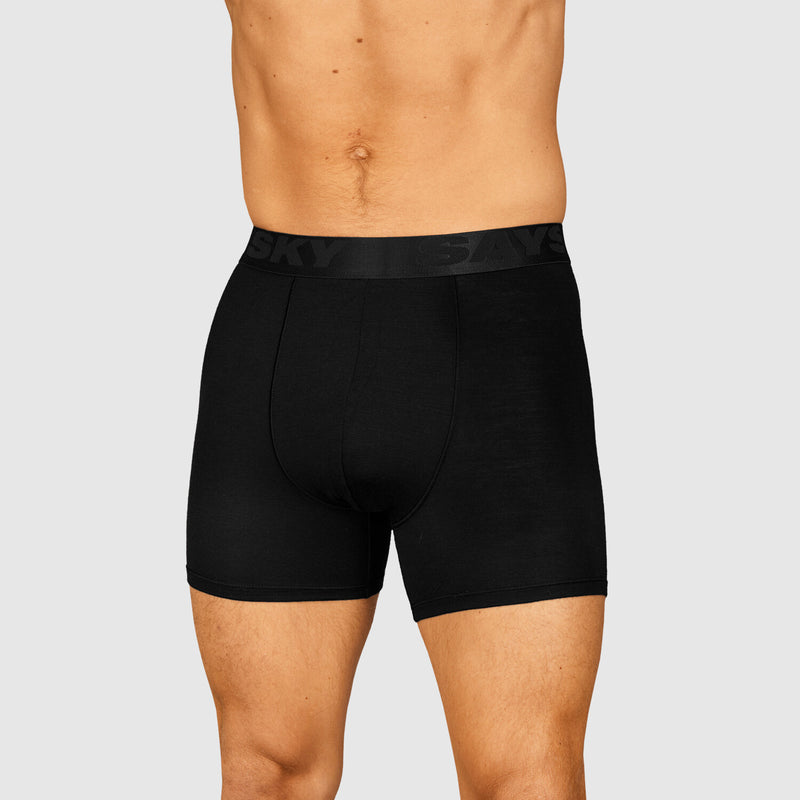 Saysky Merino 180 Boxer Shorts Black 901 XMABO01