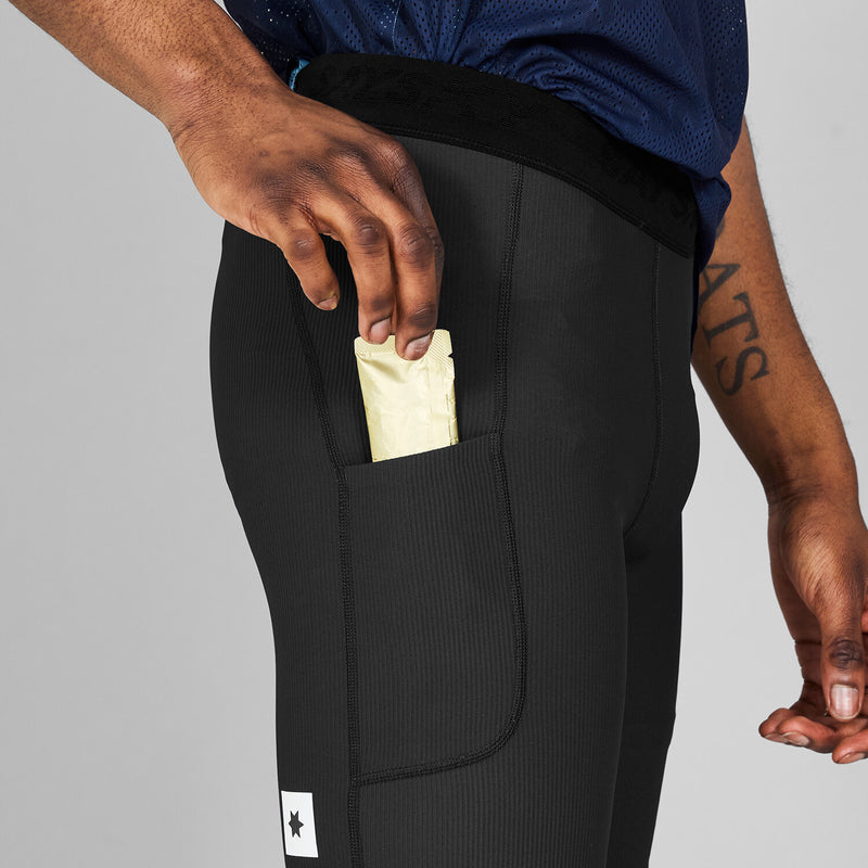 Saysky Combat+ Rib Short Tights 8'' Black 901 NMRST32C901