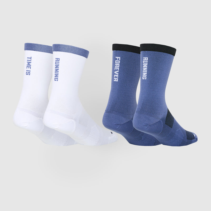 Saysky Combat High Socks - 2 Pack Blue 207 MUASO106C207