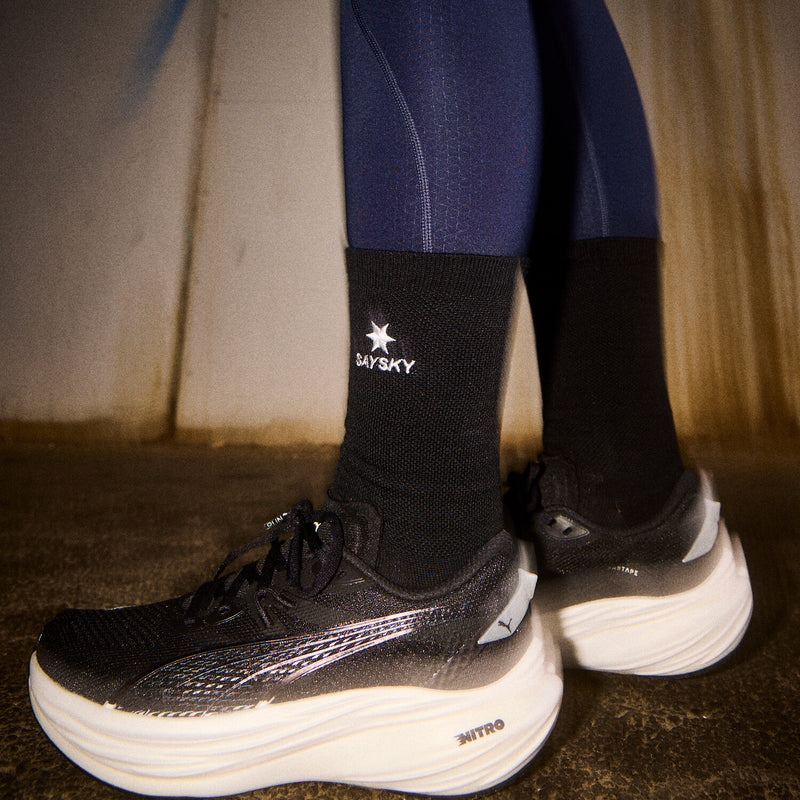 Saysky Merino High Socks Black 901 XUASO601C901