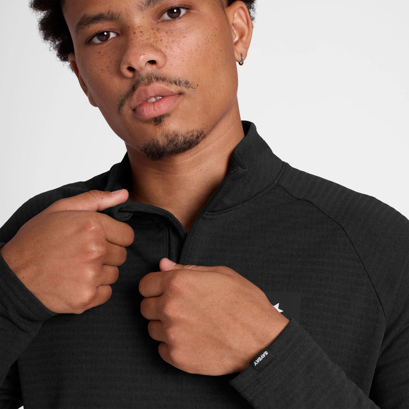 Saysky Blaze Half Zip Light Fleece Black 9001 KMRFL03C9001