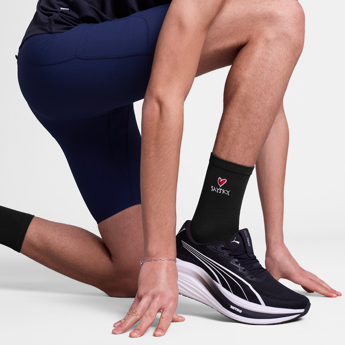 Saysky Combat High Socks Black 901 SA80019