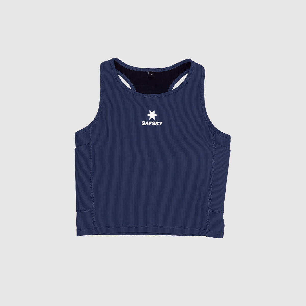 Saysky Combat Rib Crop Top Blue 201 SW30005