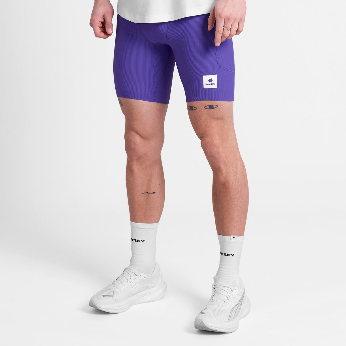 Saysky Combat+ Rib Short Tights 8'' Purple 715 SM55002