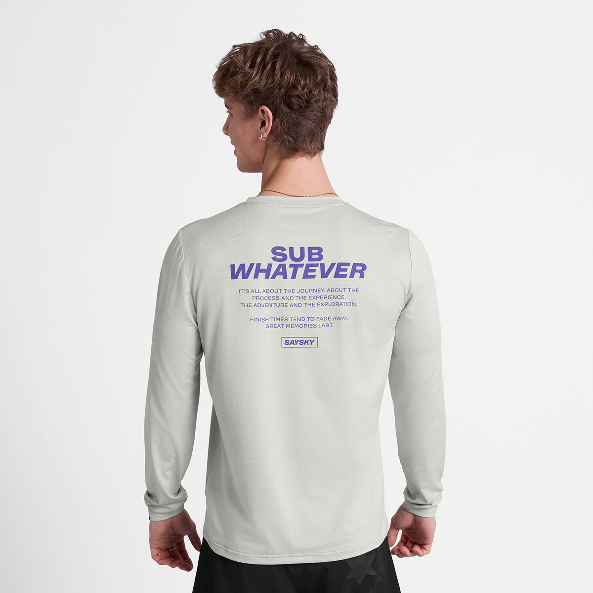 Saysky Statement Pace Long Sleeve Grey 6008 SM20007