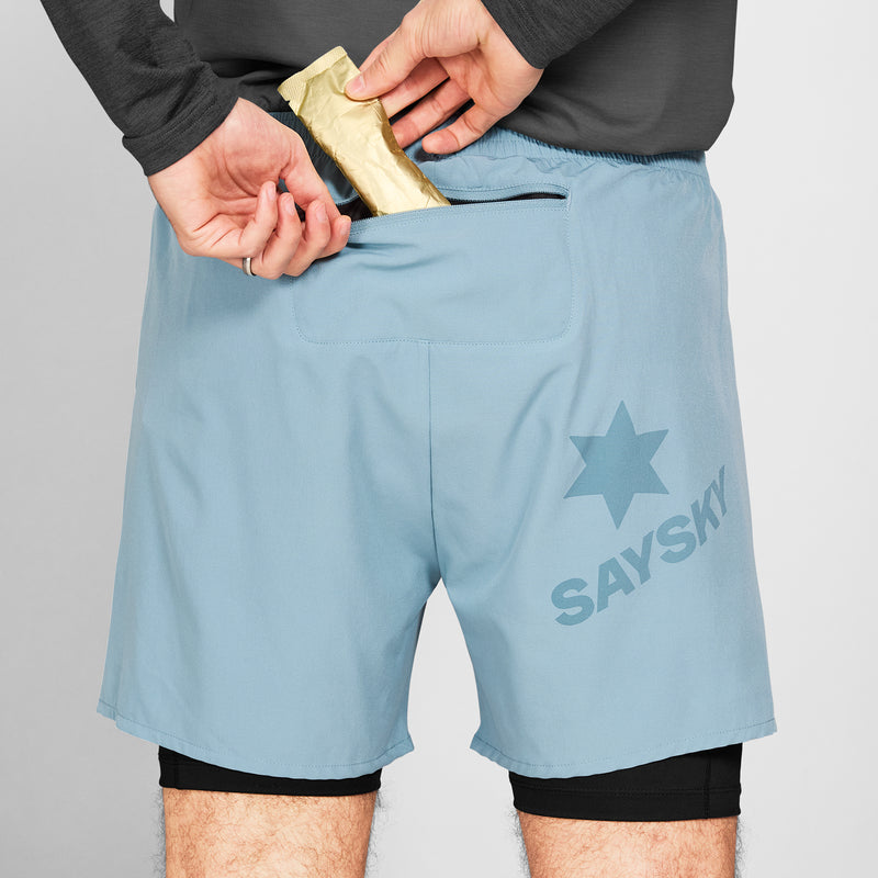 SAYSKY 2 in 1 Pace Shorts 5'' SHORTS 214 - BLUE