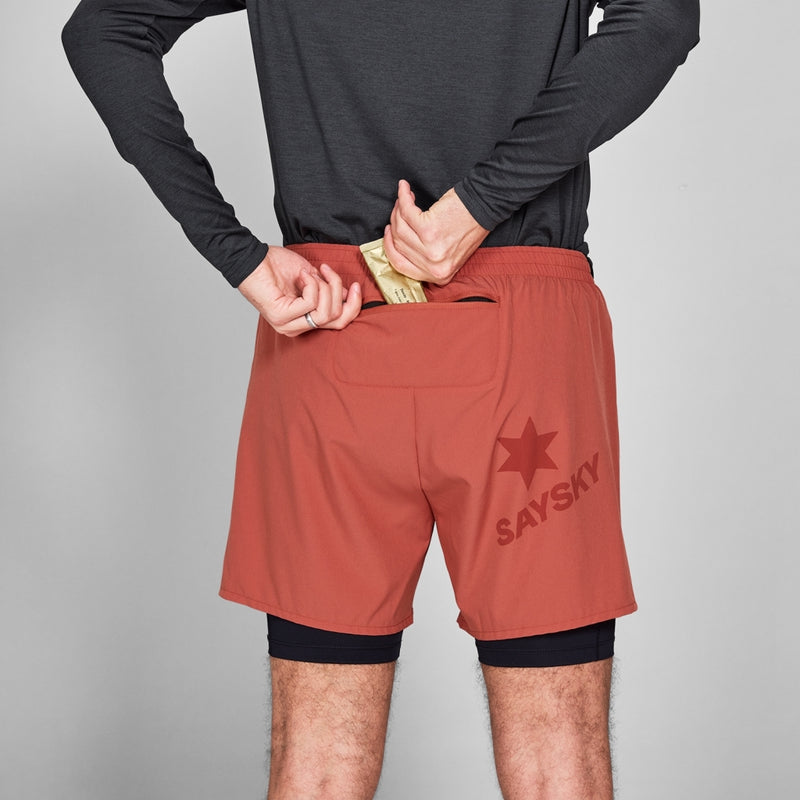 SAYSKY 2 in 1 Pace Shorts 5'' SHORTS 505 - RED