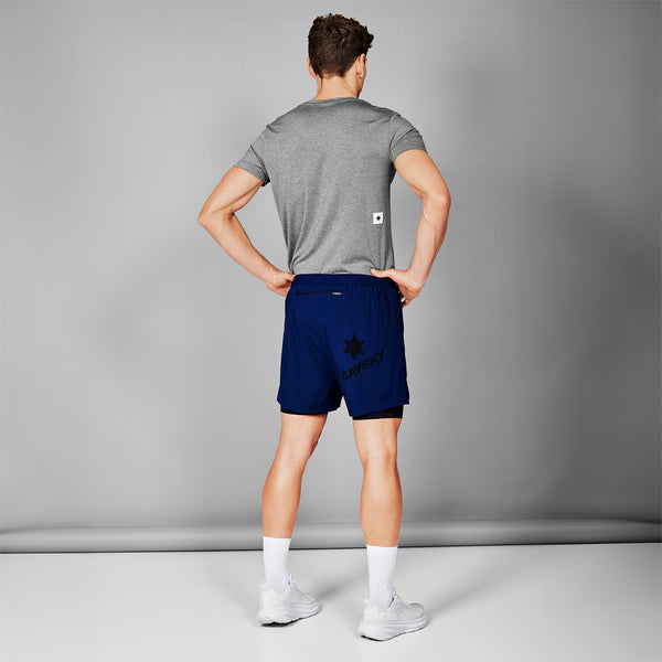 SAYSKY 2 in 1 Pace Shorts 5'' SHORTS 201 - BLUE
