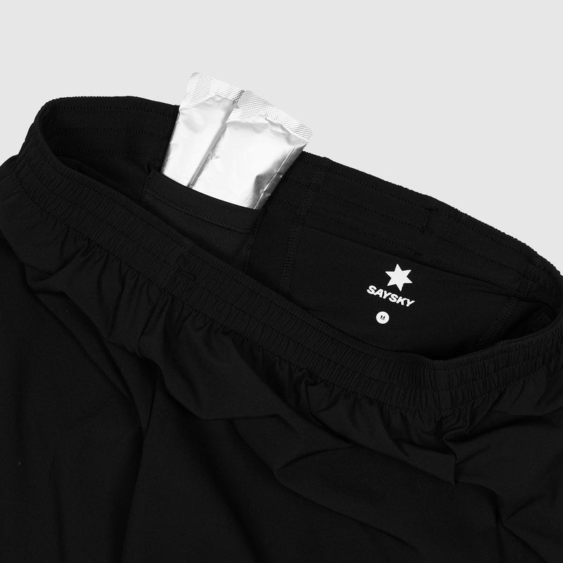 SAYSKY 2 in 1 Pace Shorts 5'' SHORTS 901 - BLACK