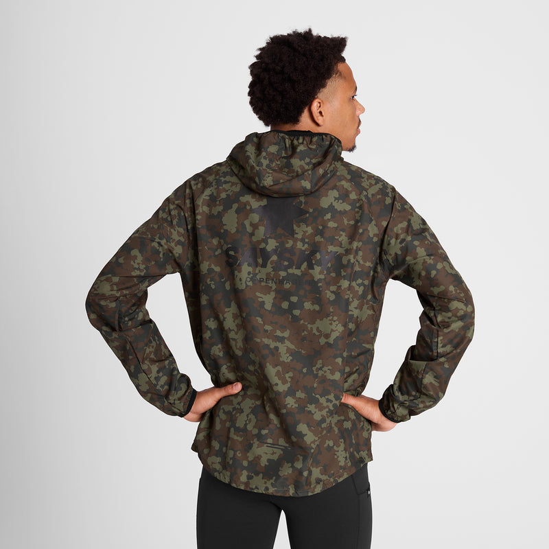 SAYSKY Camo Pace Jacket JACKETS/VESTS 1048 - BROWN AOP