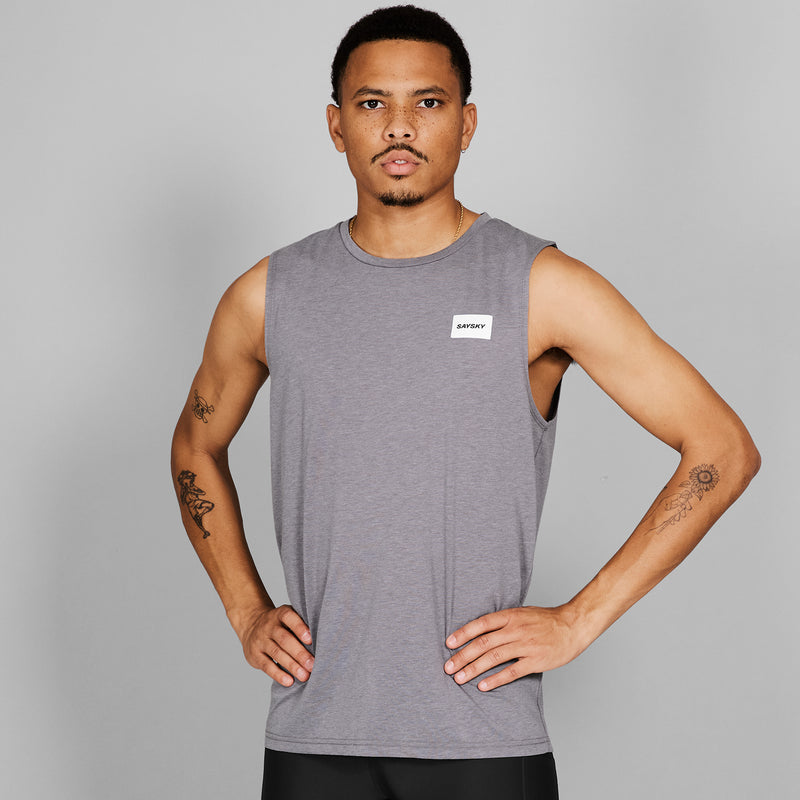 SAYSKY Clean Motion Tank TANK 6007 - GREY MELANGE