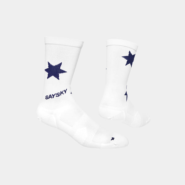 SAYSKY Combat High Socks SOCKS 1028 - BLUE/WHITE AOP