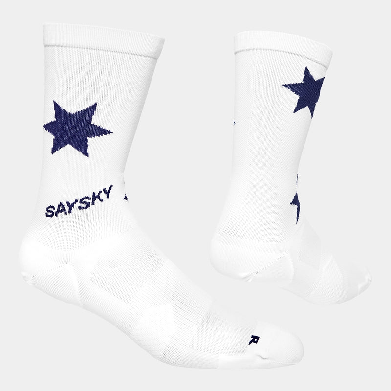 SAYSKY Combat High Socks SOCKS 1028 - BLUE/WHITE AOP