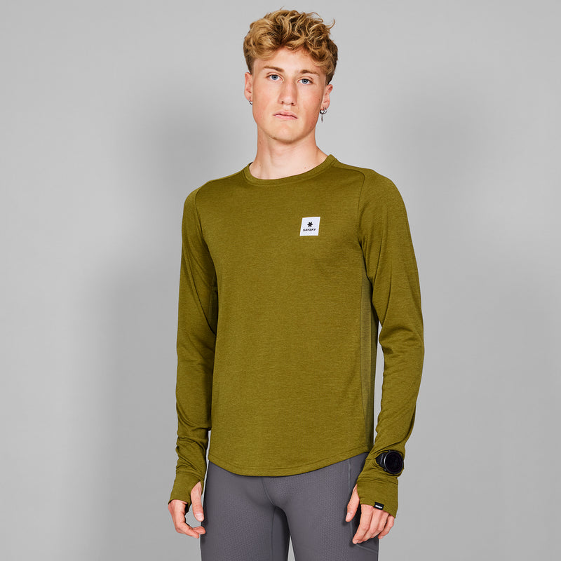 SAYSKY Flow Long Sleeve LONG SLEEVES 3006 - GREEN MELANGE