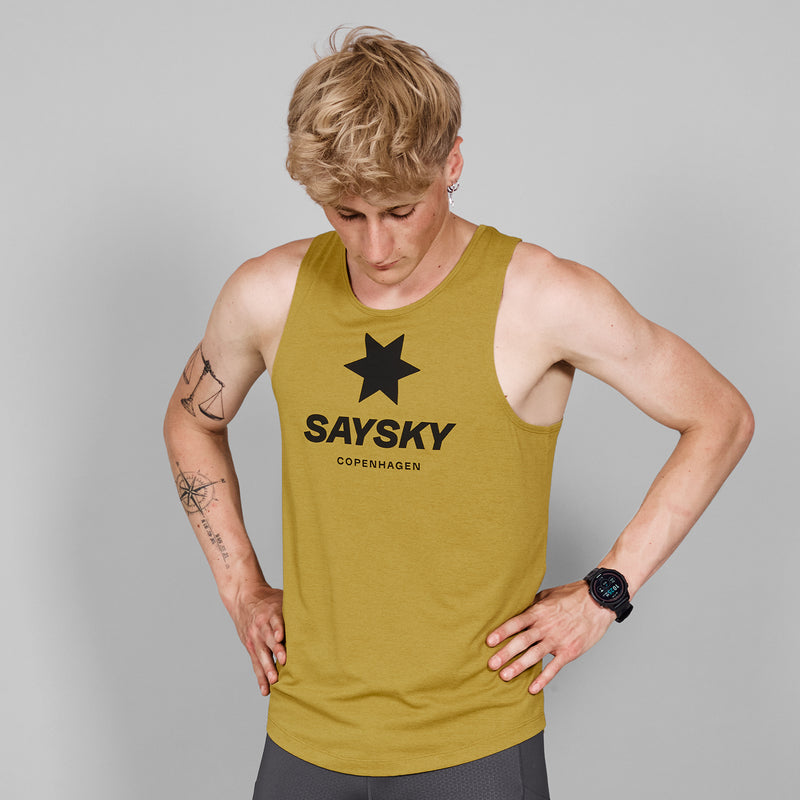 SAYSKY Logo Combat Singlet SINGLETS 4006 - YELLOW MELANGE