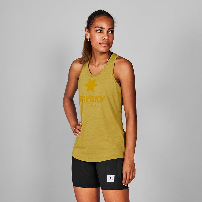 SAYSKY Logo Combat Singlet SINGLETS 4006 - YELLOW MELANGE