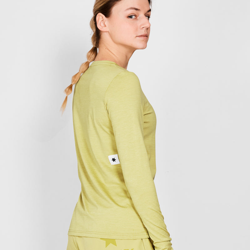 SAYSKY Logo Pace Long Sleeve LONG SLEEVES 3008 - GREEN MELANGE