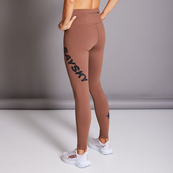 SAYSKY Logo Pace+ Tights TIGHTS 702 - BROWN