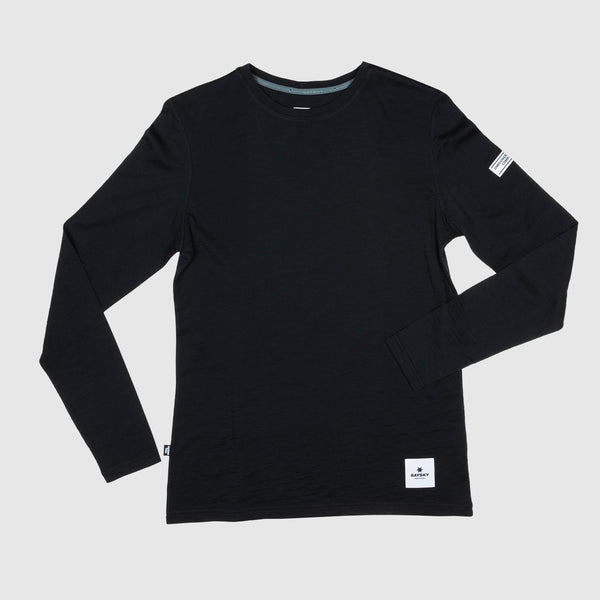 SAYSKY Merino Base 165 Longsleeve LONG SLEEVES BLACK