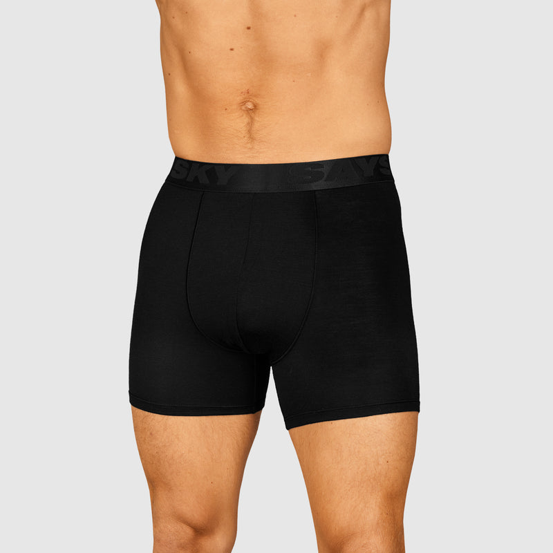 SAYSKY Merino Base 180 Boxer Shorts UNDERWEAR BLACK