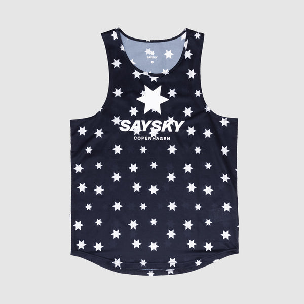 SAYSKY Star Combat Singlet SINGLETS 1028 - BLUE/WHITE AOP