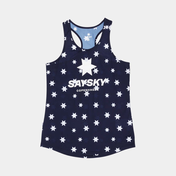 SAYSKY Star Combat Singlet SINGLETS 1028 - BLUE/WHITE AOP