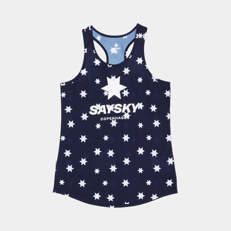 SAYSKY Star Combat Singlet SINGLETS 1028 - BLUE/WHITE AOP
