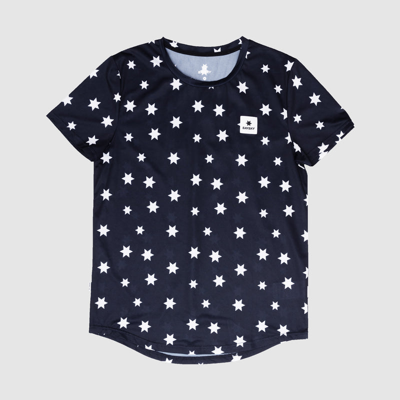 SAYSKY Star Combat T-Shirt T-SHIRTS 1028 - BLUE/WHITE AOP
