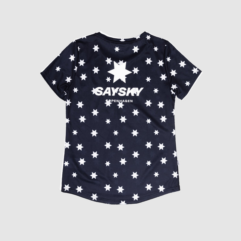 SAYSKY Star Combat T-Shirt T-SHIRTS 1028 - BLUE/WHITE AOP