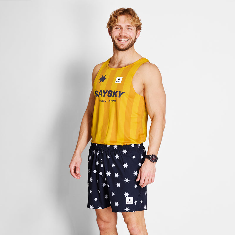 SAYSKY Star Pace Shorts 5'' SHORTS 1028 - BLUE/WHITE AOP