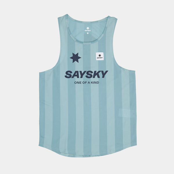 SAYSKY Stripe Combat Singlet SINGLETS 007 - BLUE AOP