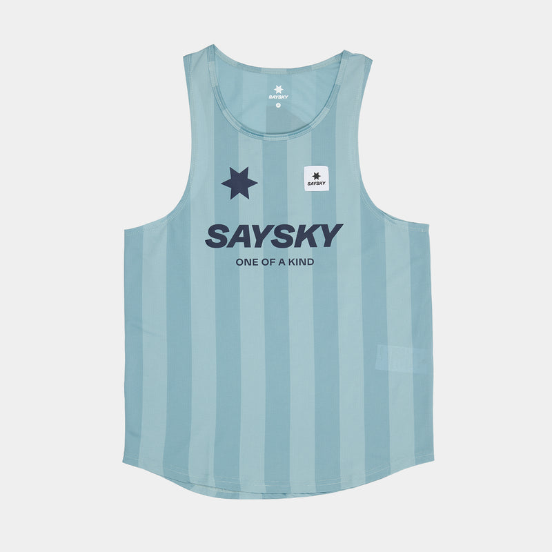 SAYSKY Stripe Combat Singlet SINGLETS 007 - BLUE AOP