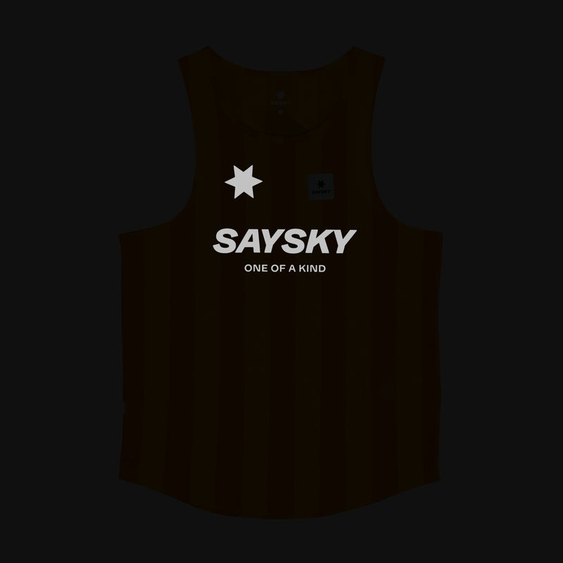SAYSKY Stripe Combat Singlet SINGLETS 008 - YELLOW AOP