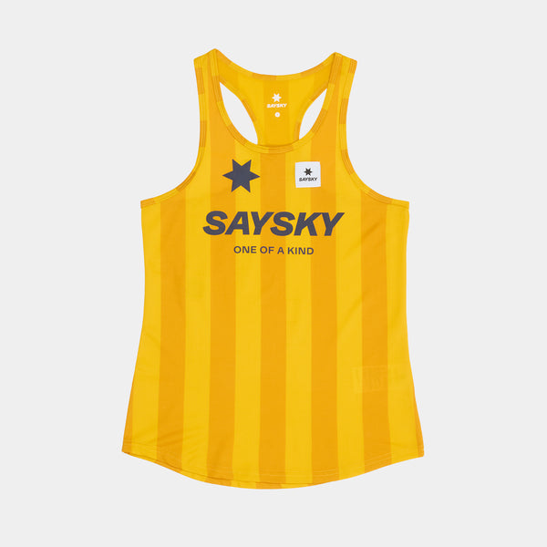SAYSKY Stripe Combat Singlet SINGLETS 008 - YELLOW AOP