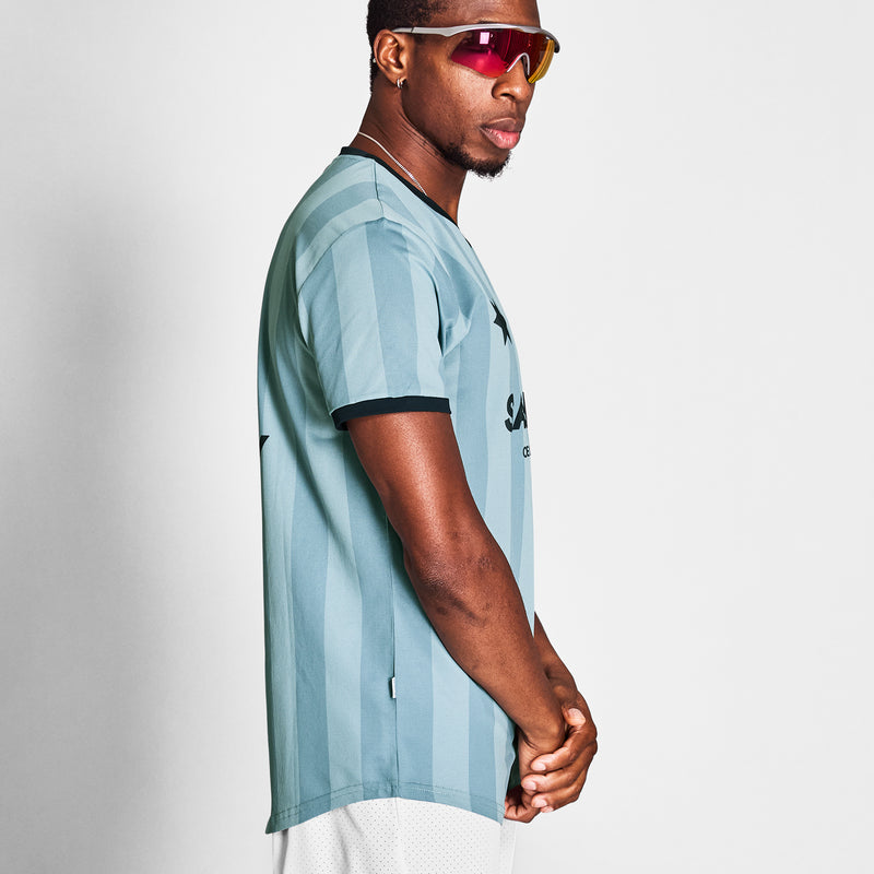 SAYSKY Stripe Combat T-Shirt T-SHIRTS 007 - BLUE AOP