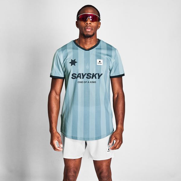 SAYSKY Stripe Combat T-Shirt T-SHIRTS 007 - BLUE AOP