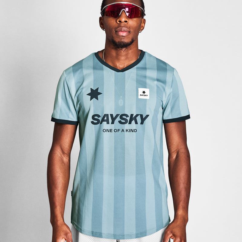 SAYSKY Stripe Combat T-Shirt T-SHIRTS 007 - BLUE AOP