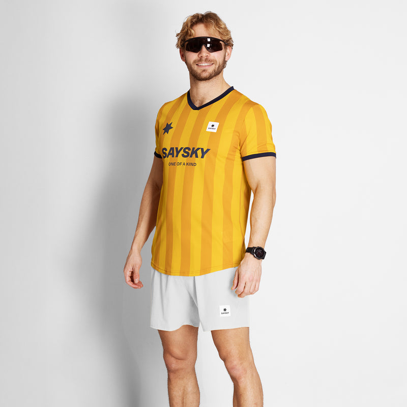 SAYSKY Stripe Combat T-Shirt T-SHIRTS 008 - YELLOW AOP